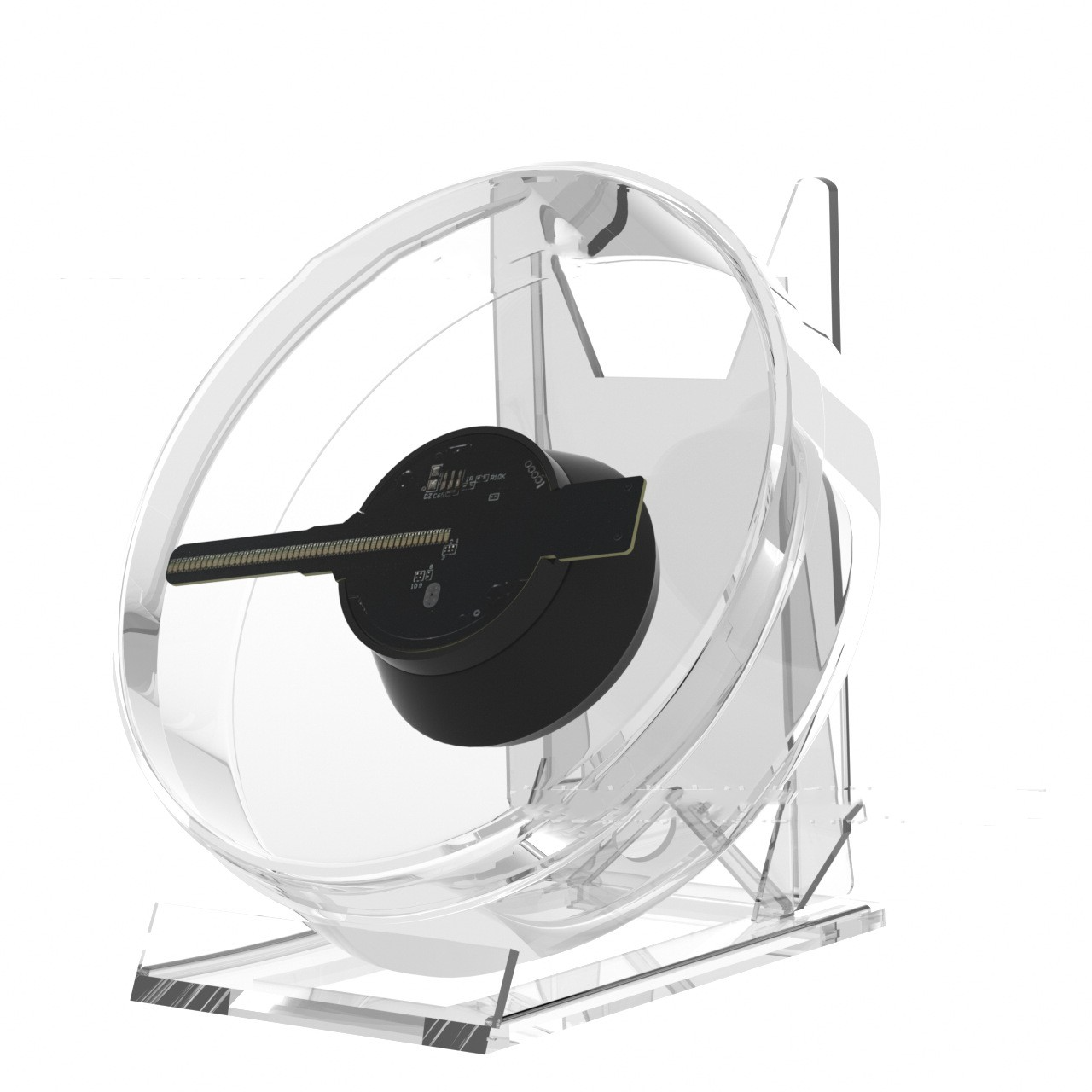 Holographic LED Fan with Audio Playback