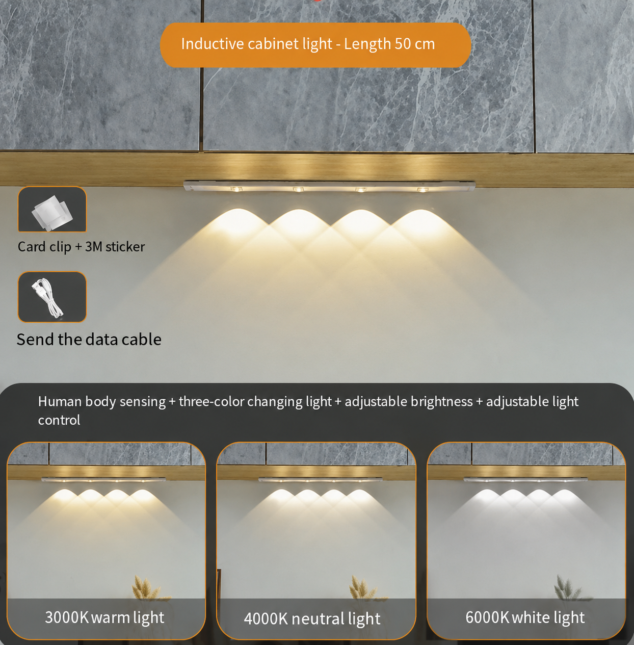LED Motion Sensor Lamp for Indoor Lighting (One Set)