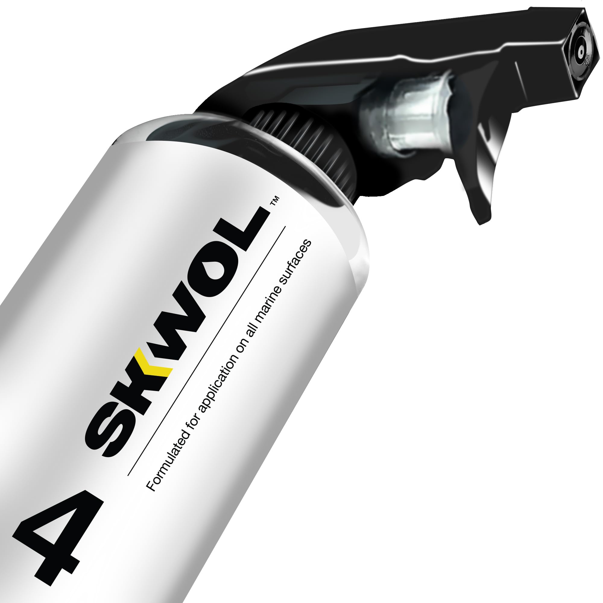 SKWOL Formula 4 - Multi-Surface All-Purpose Cleaner for Boats - Interior & Exterior Boat Cleaner - Spot Remover for Boats Jetski Kayak - Boat Cleaning Supplies & Detailing Boat Accessories Marine