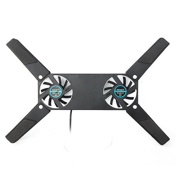 Portable USB Laptop Cooler with Dual Fans (Folding Mini)