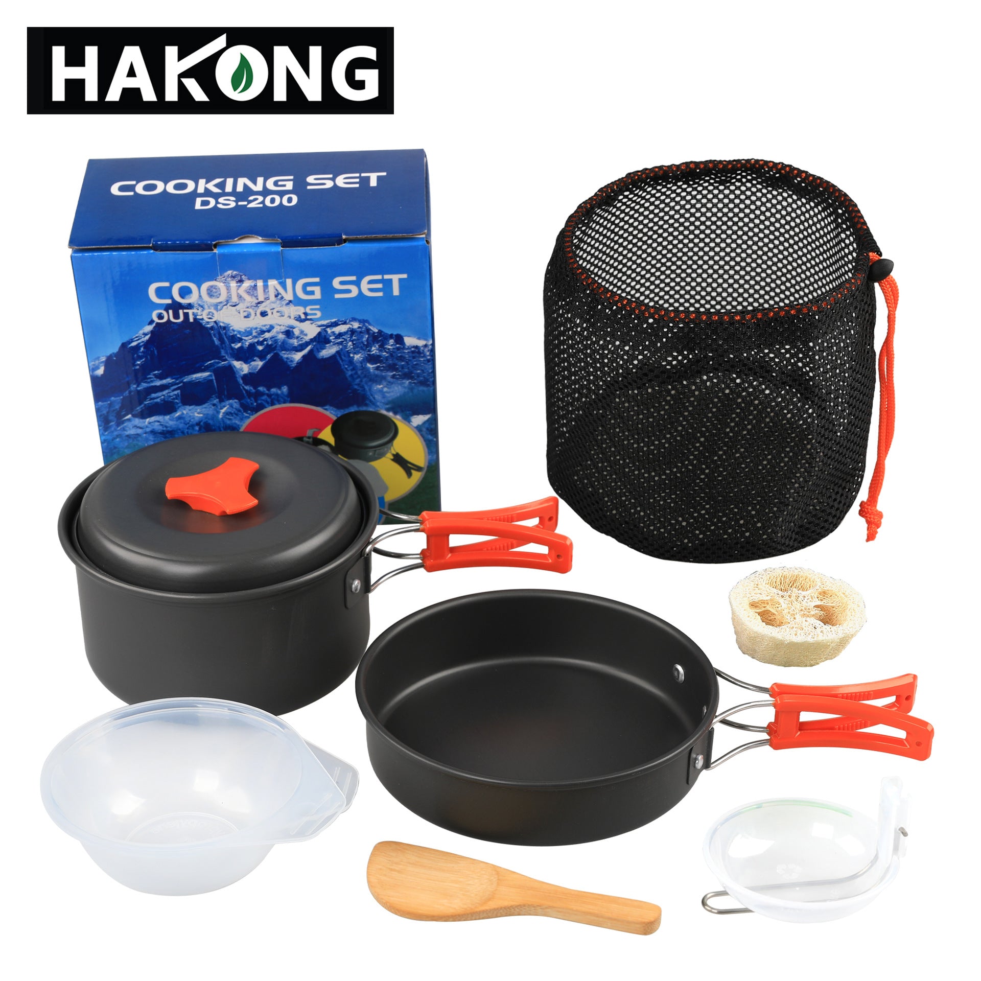 Portable Outdoor Picnic Cookware Set for 1-2 People